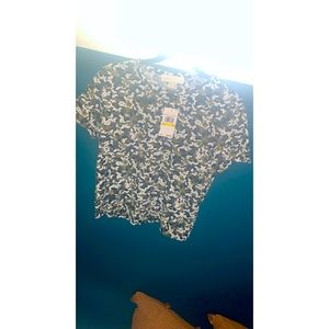 Michael Kors M Butterfly Camouflage Cropped T